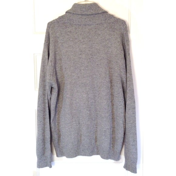 Tricots Cardigan Sweater Men 2XL Gray Cable Knit Shawl Collar Academia Heritage - Picture 6 of 12